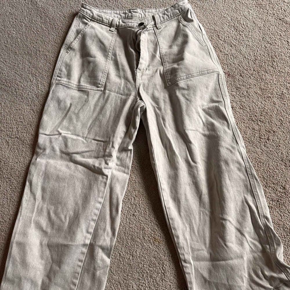 Tan high Rise Wide leg Universal thread Jeans